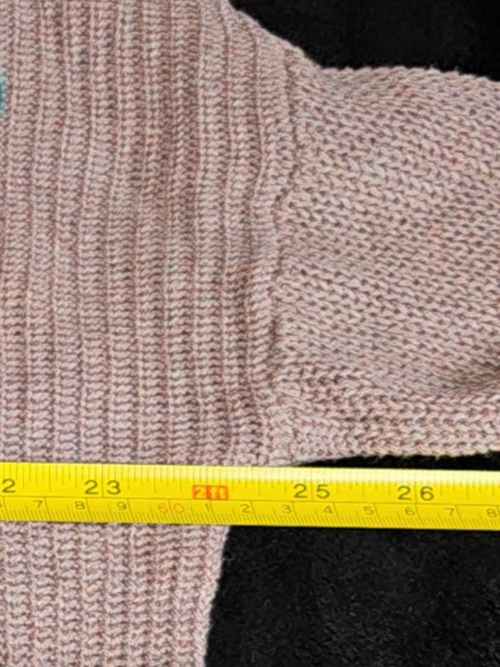 Express Ruffle Sleeve Open Front Cardigan Sweater Mauve Pink XS - Picture 3 of 10